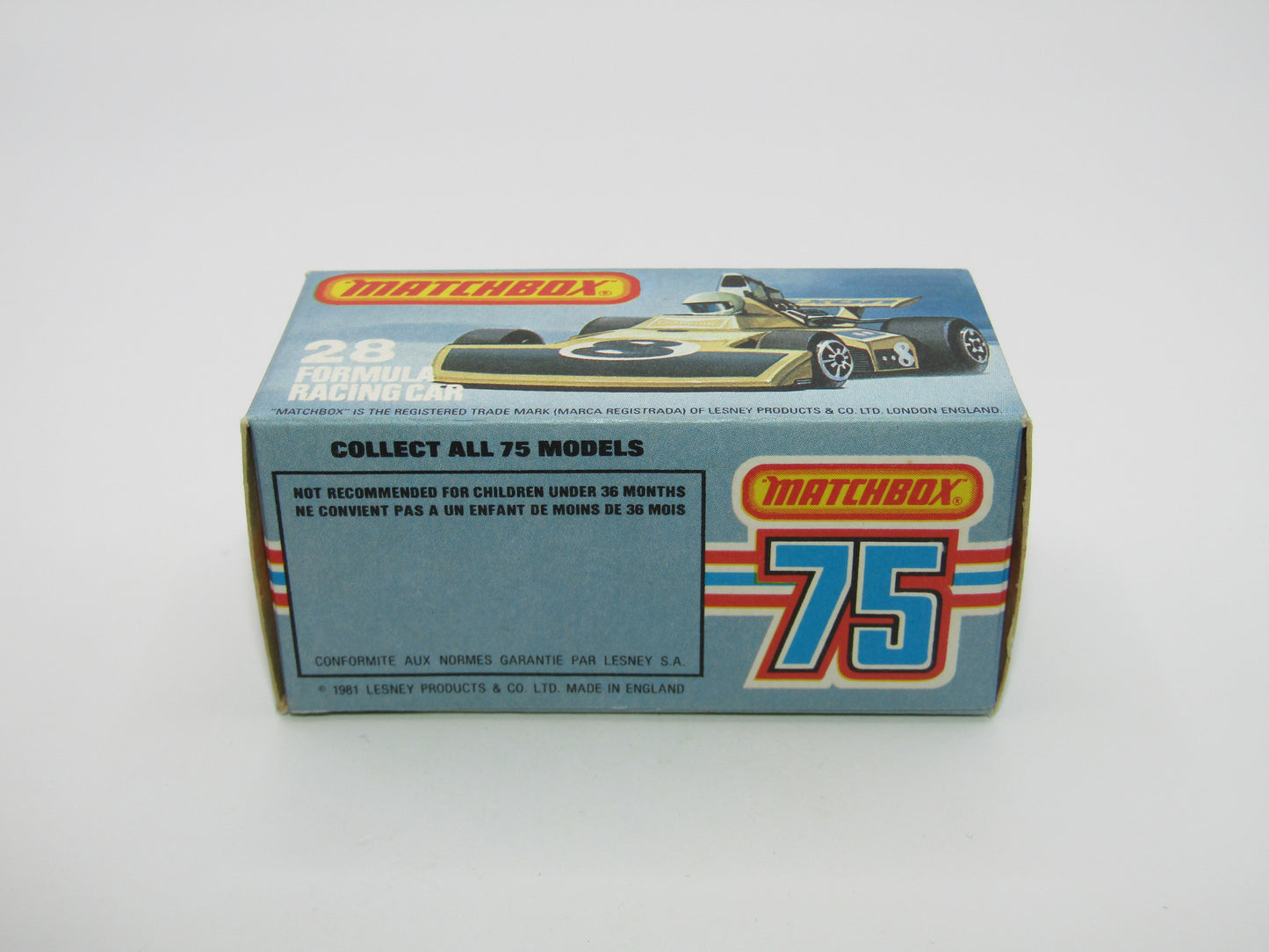 Matchbox Superfast No 28D Formula 5000 Racing Car UNPAINTED Base