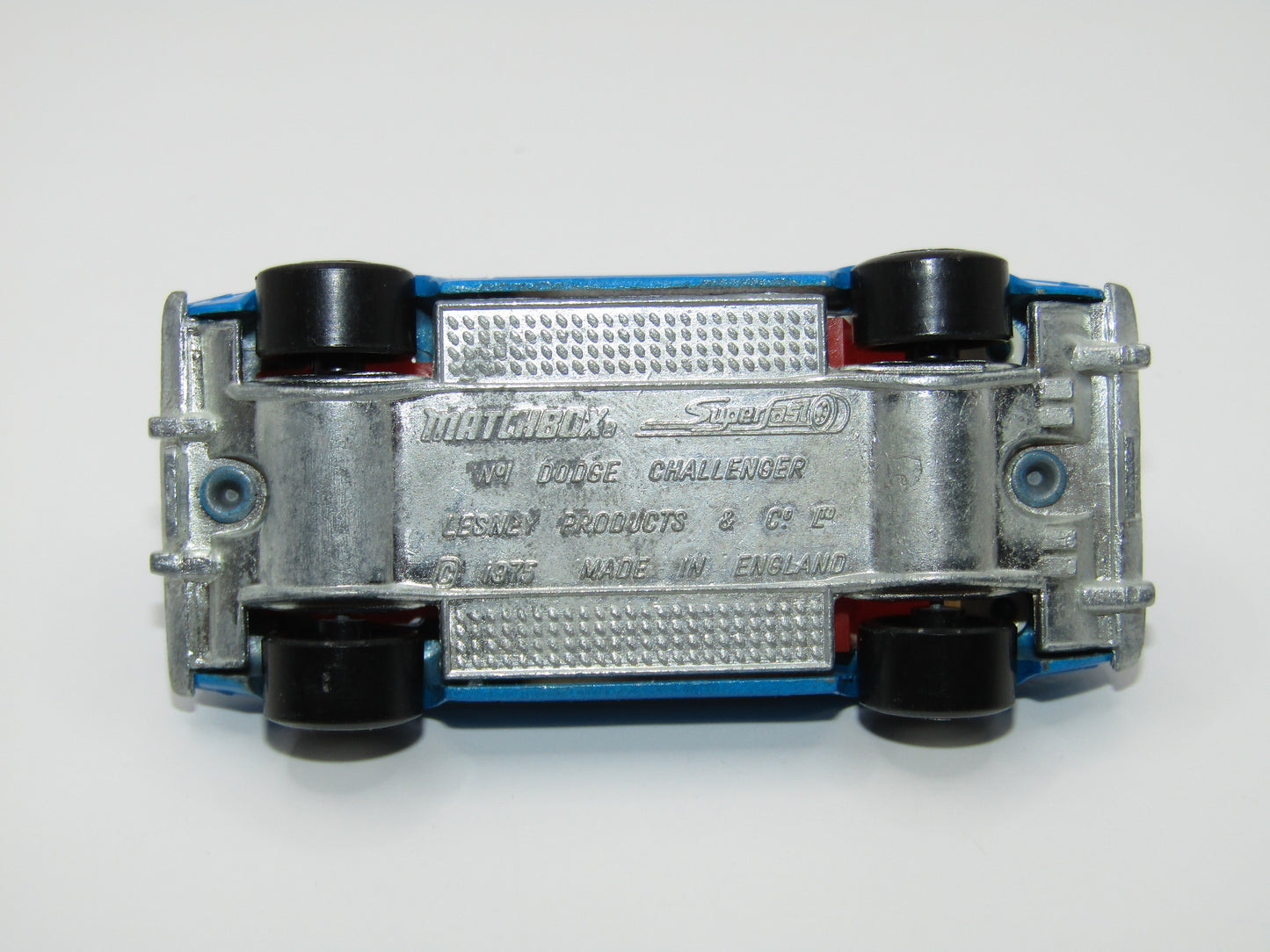 Matchbox Superfast 1C Dodge Challenger - Blue, Cream Roof