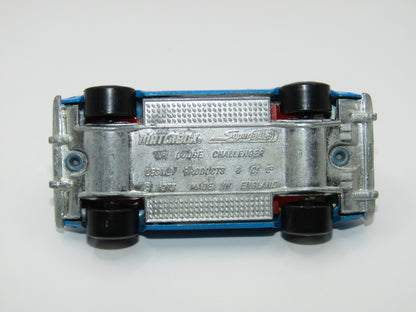 Matchbox Superfast 1C Dodge Challenger - Blue, Cream Roof