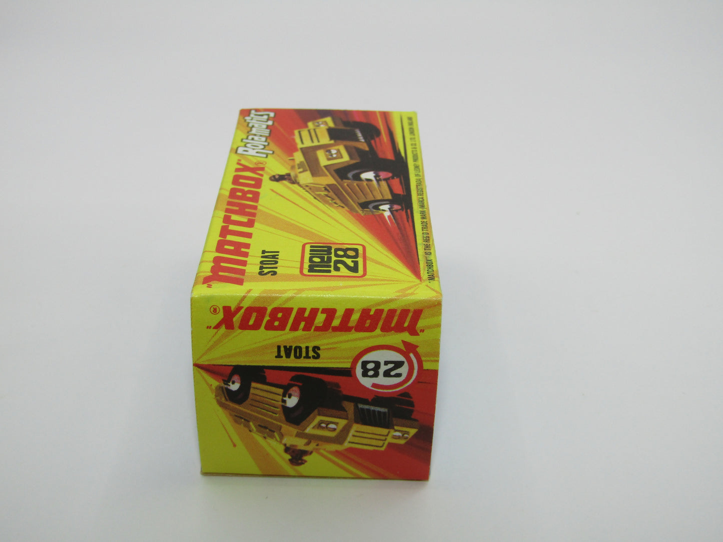 Matchbox Superfast No 28B Stoat, Light Olive Green, Black Base