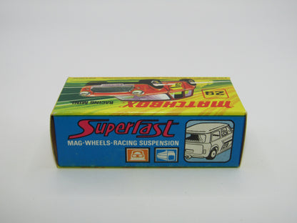 Matchbox Superfast No 29B Racing Mini Light Orange IVORY Interior