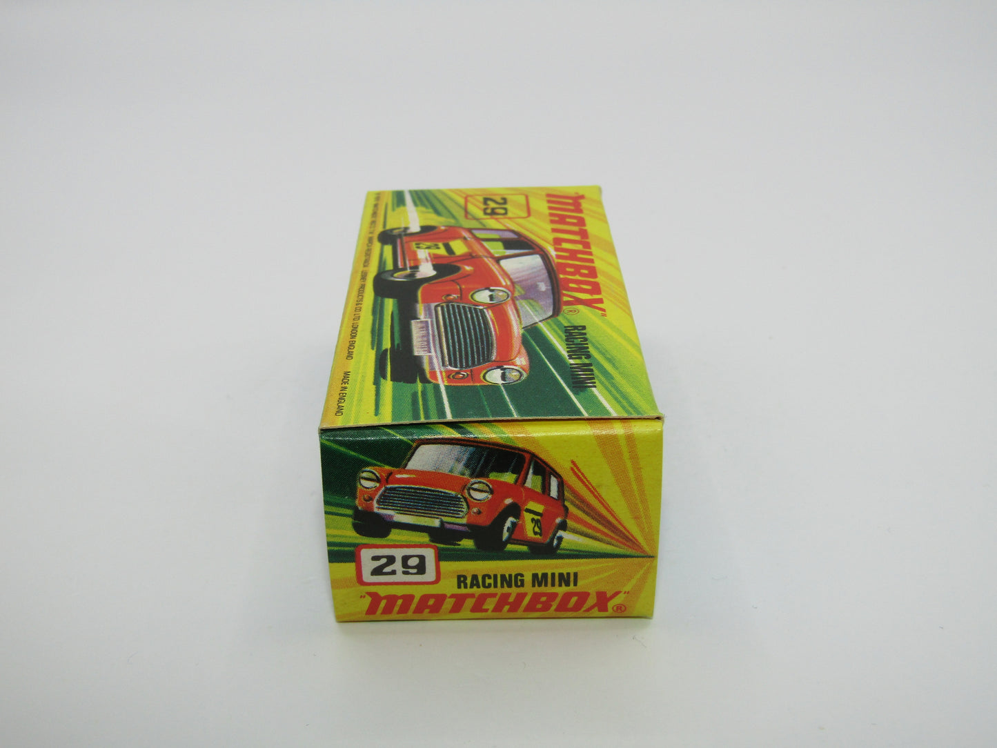 Matchbox Superfast No 29B Racing Mini Light Orange IVORY Interior
