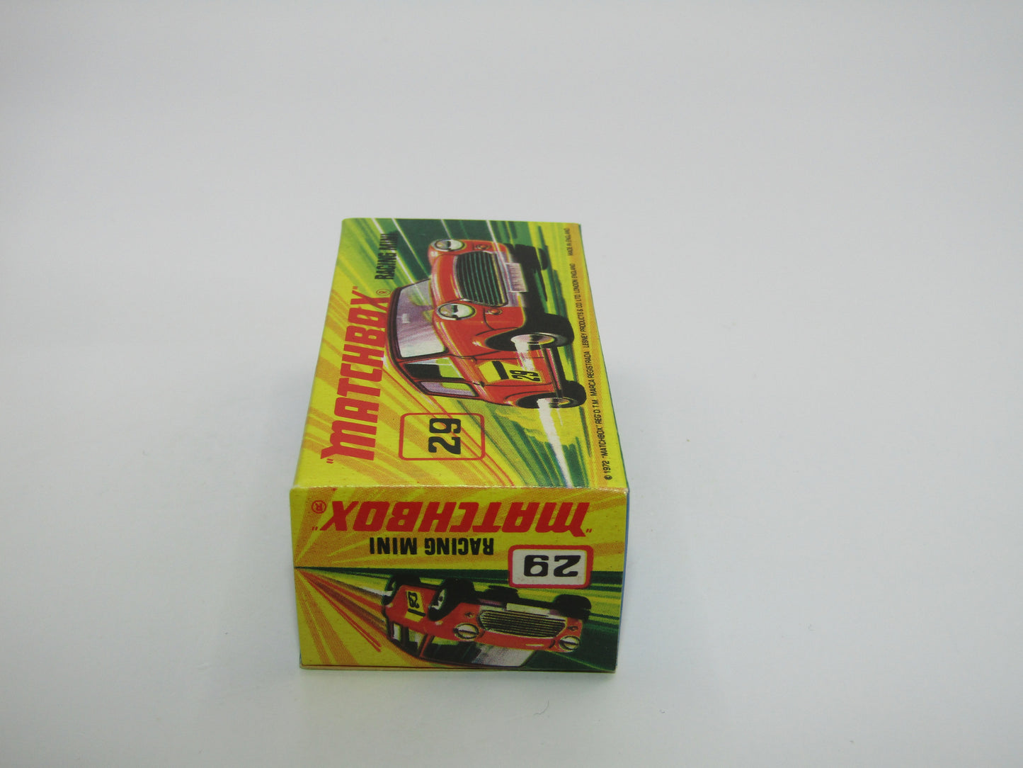 Matchbox Superfast No 29B Racing Mini Orange-Red IVORY Interior