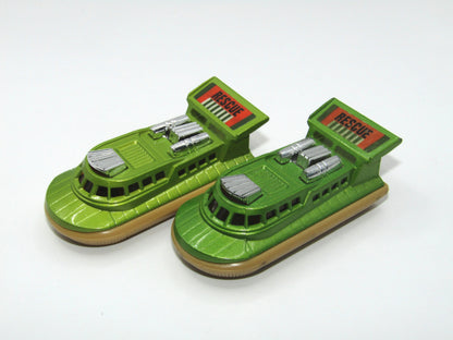 Matchbox Superfast 2C Rescue Hovercraft in Lime Green Beige base