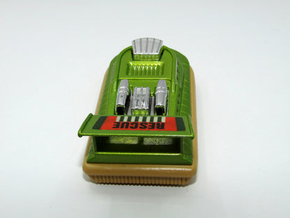 Matchbox Superfast 2C Rescue Hovercraft in Lime Green Beige base