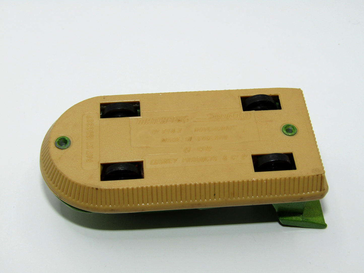 Matchbox Superfast 2C Rescue Hovercraft Dark Green Beige Base
