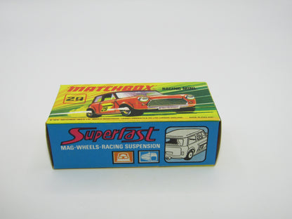 Matchbox Superfast No 29B Racing Mini DARK Orange ORANGE Outline Label