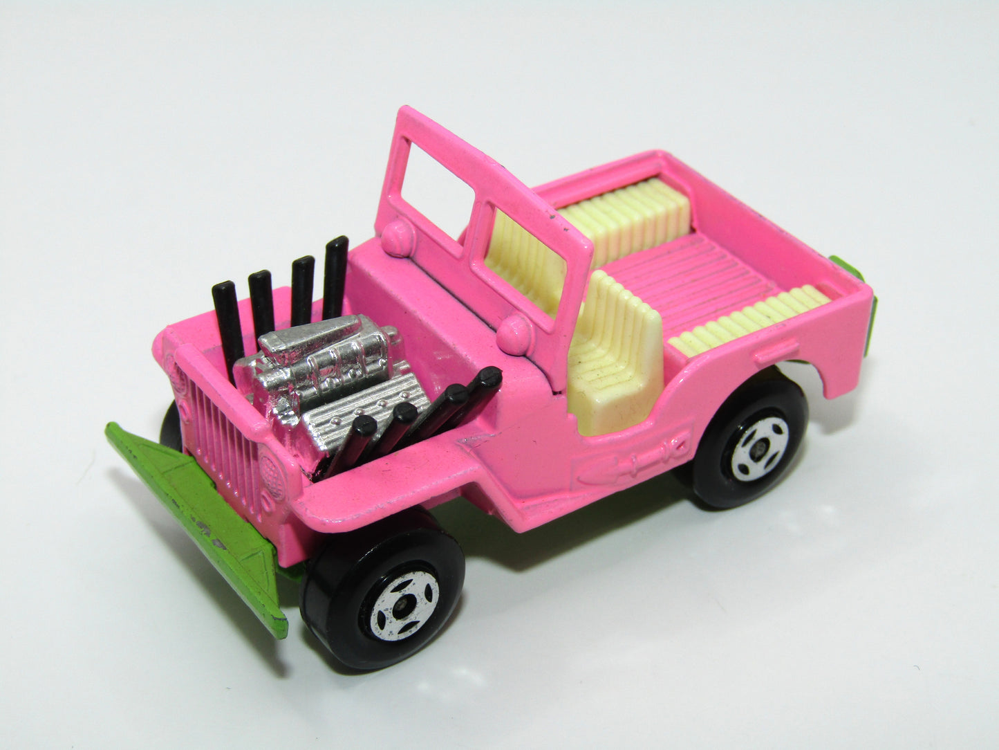 Matchbox Superfast 2B Jeep Hot Rod Light Pink Cream Seats
