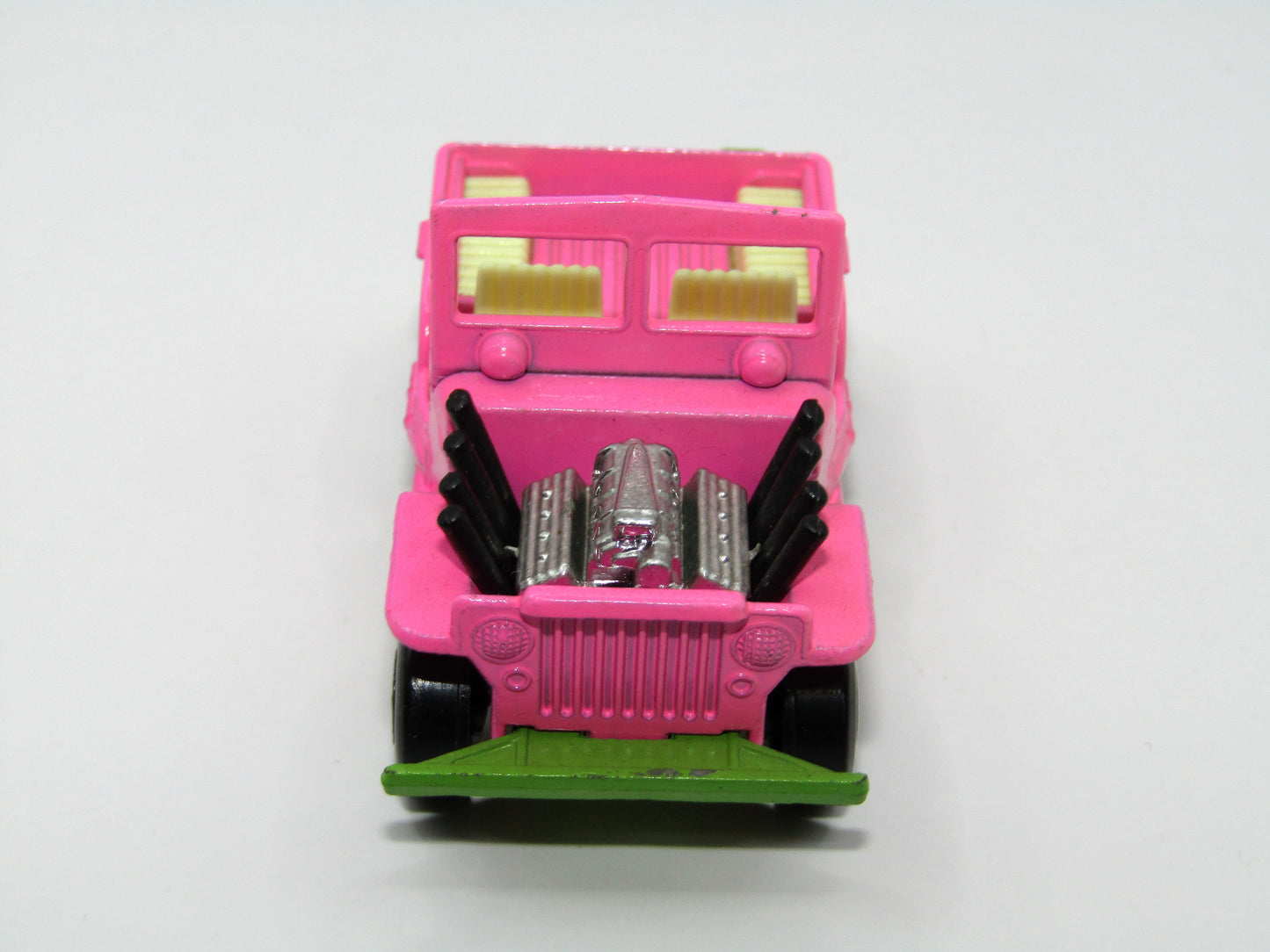 Matchbox Superfast 2B Jeep Hot Rod Light Pink Cream Seats