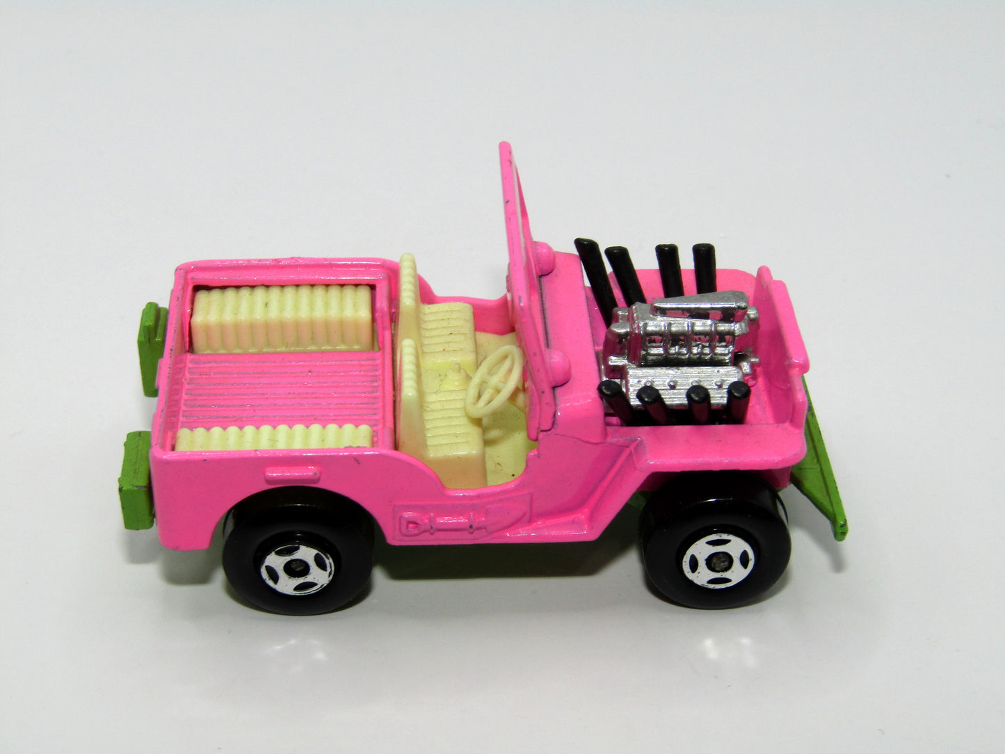 Matchbox Superfast 2B Jeep Hot Rod Light Pink Cream Seats