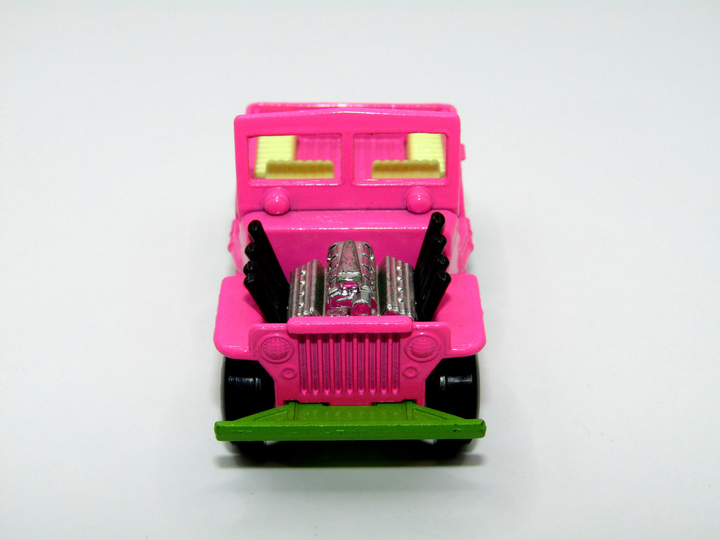 Matchbox Superfast 2B Jeep Hot Rod Hot Pink Medium Green Base