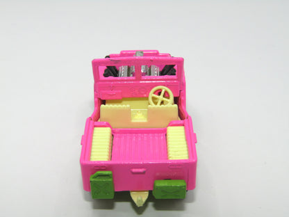 Matchbox Superfast 2B Jeep Hot Rod Hot Pink Dark Green Base