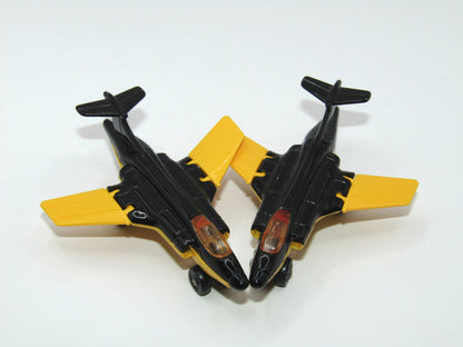 Matchbox Superfast 2D S2 Jet Light Amber Windows Yellow & Black