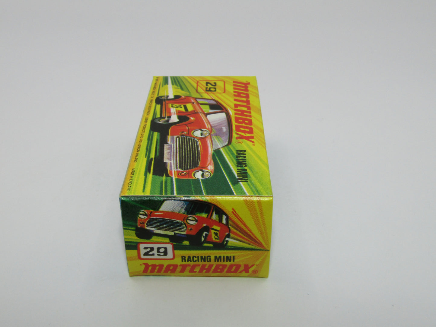 Matchbox Superfast No 29B Racing Mini Very Dark Red 5 Spoke Wheels