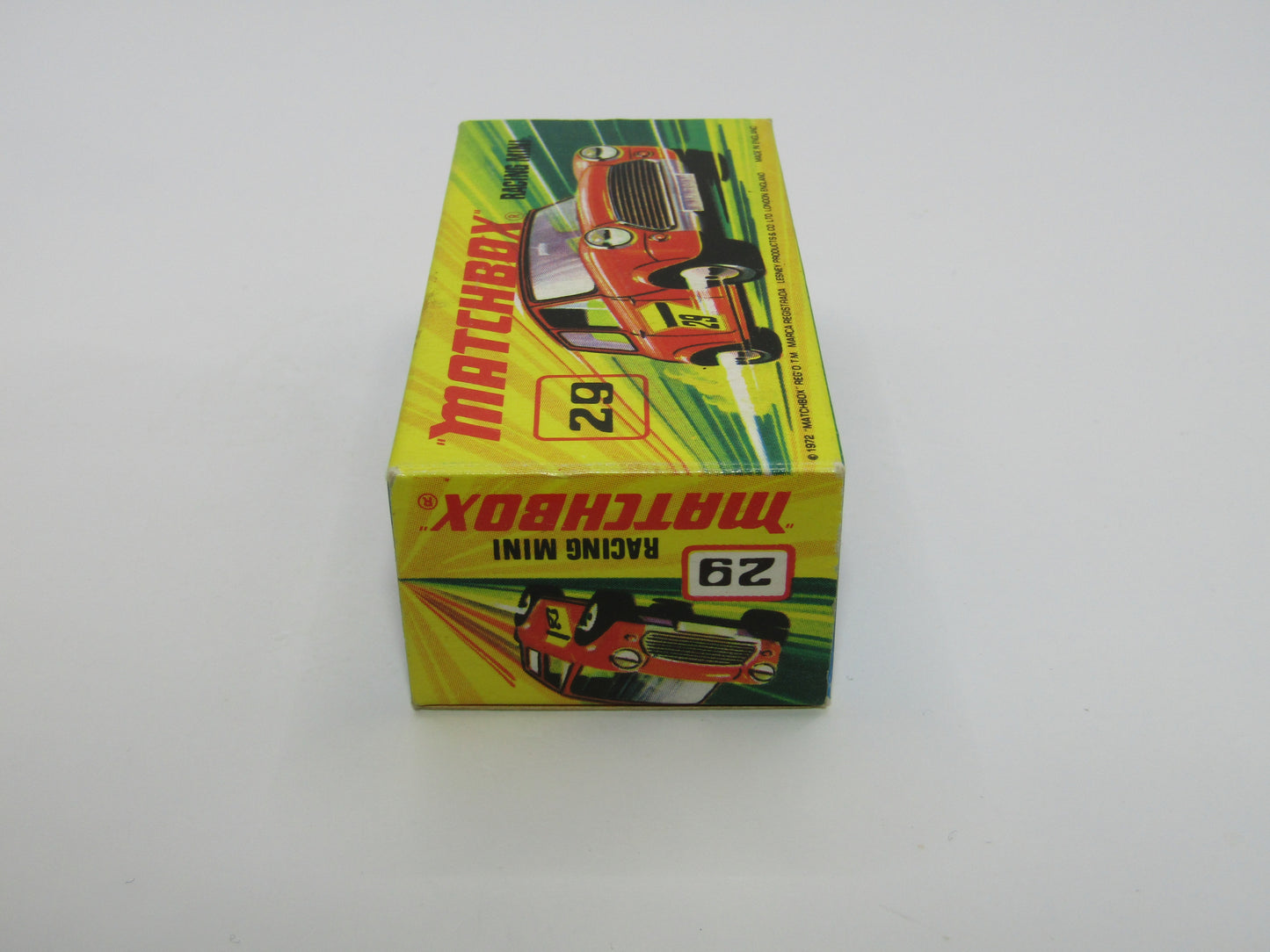Matchbox Superfast No 29B Racing Mini DARK DULL RED Centre Cut Wheels