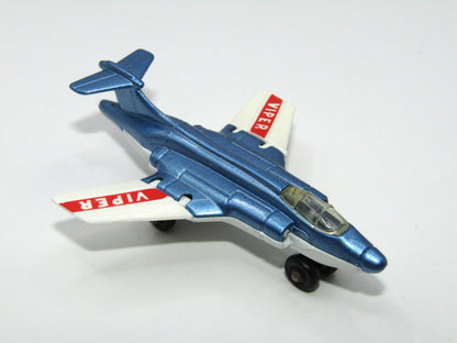 Matchbox Superfast 2D S2 Jet Metallic Blue & White Viper Tampo