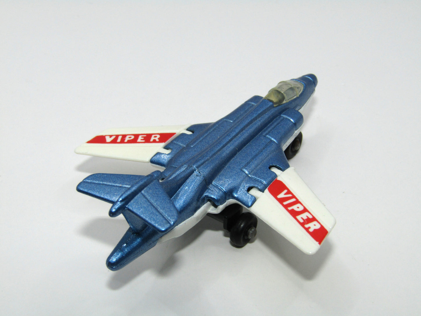 Matchbox Superfast 2D S2 Jet Metallic Blue & White Viper Tampo