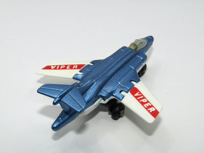 Matchbox Superfast 2D S2 Jet Metallic Blue & White Viper Tampo