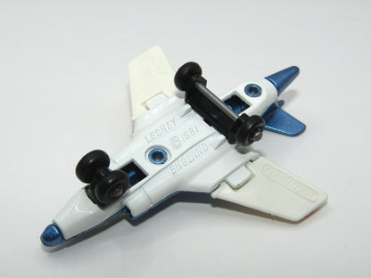Matchbox Superfast 2D S2 Jet Metallic Blue & White Viper Tampo