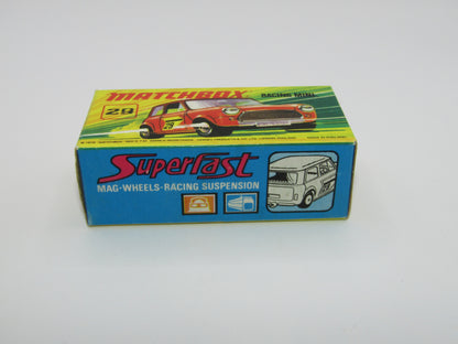 Matchbox Superfast No 29B Racing Mini DARK DULL RED Centre Cut Wheels