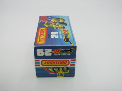 Matchbox Superfast No 29c Tractor Shovel SILVER GREY Interior YELLOW Body