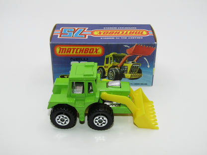 Matchbox Superfast No 29c Tractor Shovel LIME GREEN Yellow Base