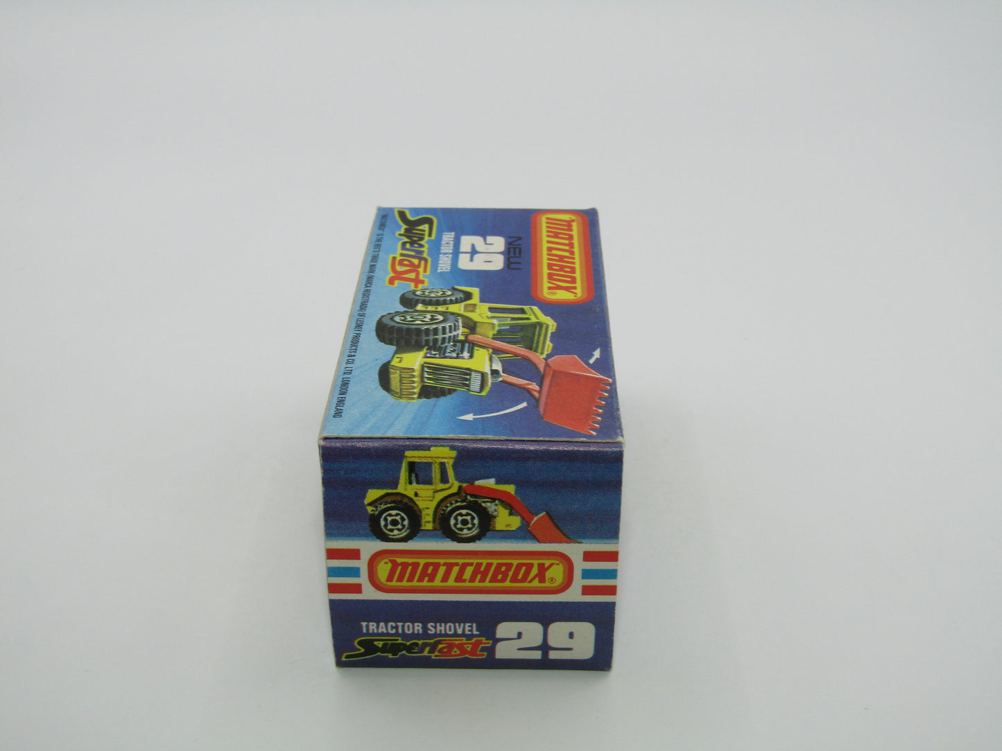 Matchbox Superfast No 29c Tractor Shovel LIME GREEN Yellow Base