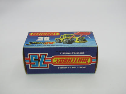 Matchbox Superfast No 29c Tractor Shovel LIME GREEN Yellow Base
