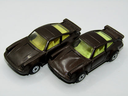 Matchbox Superfast 3C Porsche Turbo Brown, Yellow Interior