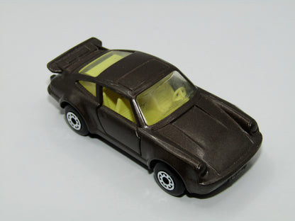 Matchbox Superfast 3C Porsche Turbo Brown, Yellow Interior