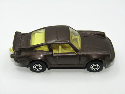 Matchbox Superfast 3C Porsche Turbo Brown, Yellow Interior