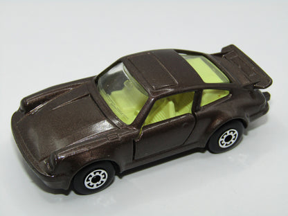 Matchbox Superfast 3C Porsche Turbo Gloss Brown Light Yellow Interior