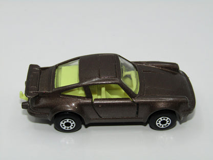 Matchbox Superfast 3C Porsche Turbo Gloss Brown Light Yellow Interior