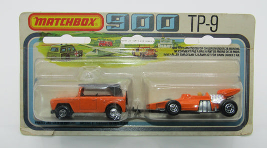 Matchbox Superfast Twin Pack TP-9 Orange Field Car & Orange Team Matchbox