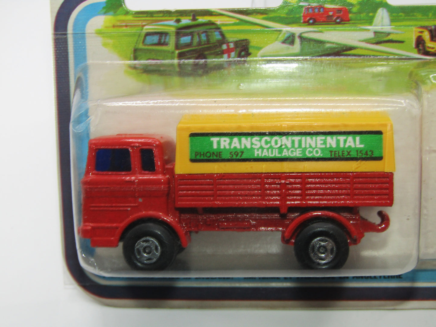 Matchbox Superfast Twin Pack TP-1 Mercedes Truck & Trailer - Red DARK YELLOW CANOPY