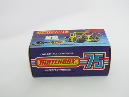 Matchbox Superfast No 29C Tractor Shovel BLACK Wheel Hubs