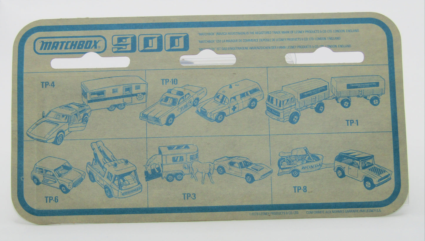 Matchbox Superfast Twin Pack TP-1 Mercedes Truck & Trailer - Red DARK YELLOW CANOPY