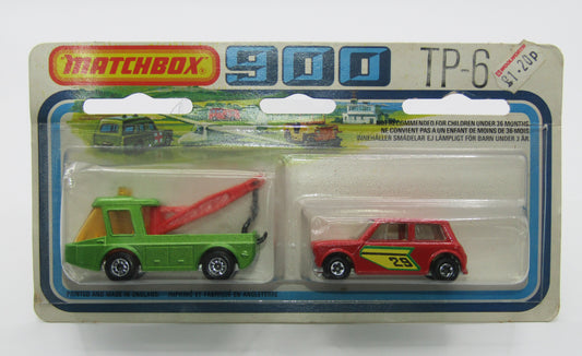 Matchbox Superfast Twin Pack TP-6 Metallic Dark Silvery Green Toe Joe & Dark Red Centre Cut Mini
