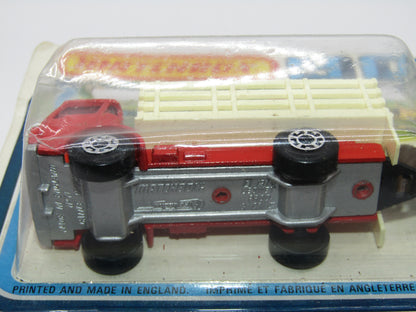 Matchbox Superfast Twin Pack TP-19 Cattle Truck & Trailer RED WINDOWS
