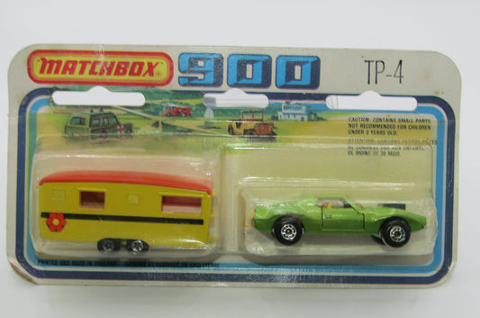 Matchbox Superfast Twin Pack TP-4 AMX Javelin & Caravan SILVERY LIME GREEN