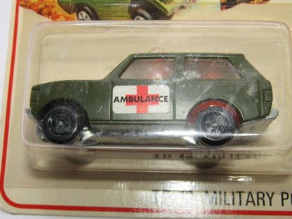 Matchbox Superfast Twin Pack TP-12 Police Patrol and Field Car with 5 SPOKE WHEELS