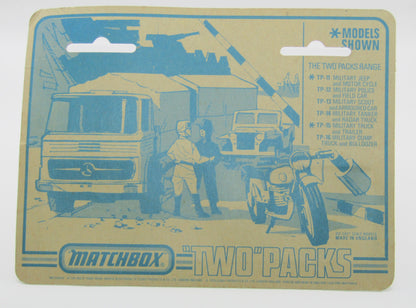 Matchbox Superfast Twin Pack TP-12 Police Patrol and Field Car with 5 SPOKE WHEELS