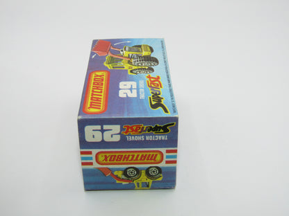 Matchbox Superfast No 29C Tractor Shovel YELLOW Hubs Yellow Base