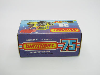 Matchbox Superfast No 29C Tractor Shovel YELLOW Hubs Yellow Base