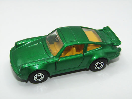 Matchbox Superfast 3C Porsche Turbo Green Grey Brown Base
