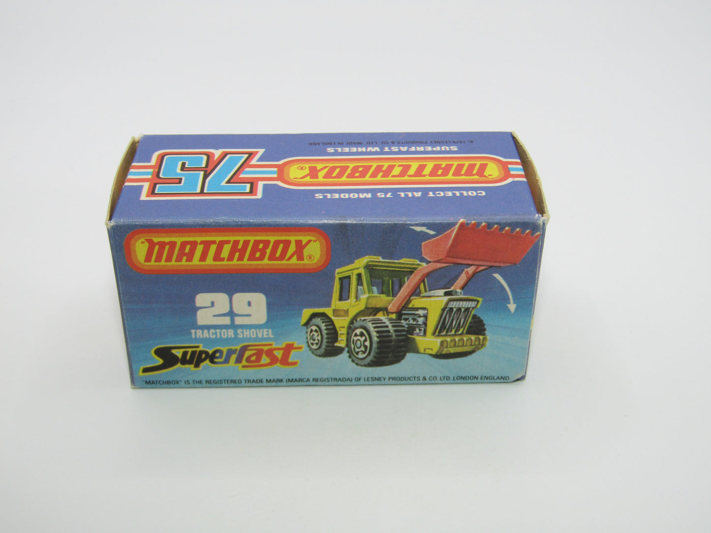 Matchbox Superfast No 29C Tractor Shovel Red, Black Shovel