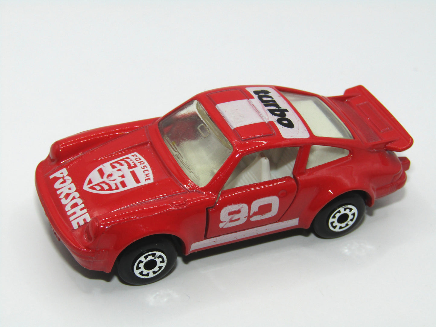 Matchbox Superfast 3C Porsche Turbo Red, White Interior, Blue-Black Base