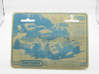 Matchbox Superfast Twin Pack TP-14 Military Freeway Gas Tanker & Badger K HIGH OCTANE TO LEFT