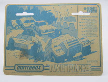 Matchbox Superfast Twin Pack TP-14 Military Freeway Gas Tanker & Badger