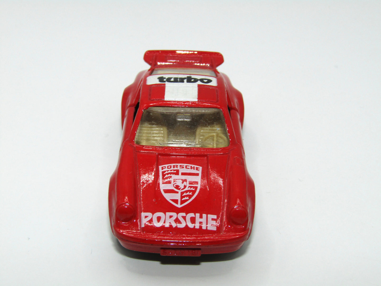 Matchbox Superfast 3C Porsche Turbo Red, Tan Interior, Grey Base